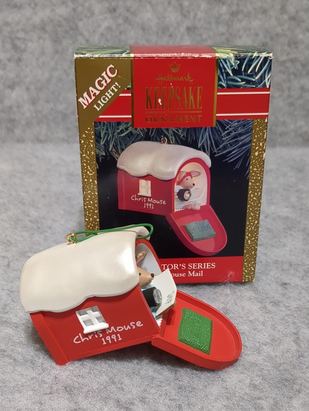 Lot of 5 Vintage Enesco Treasury Mouse Christmas Ornaments - Picture 9 of 13